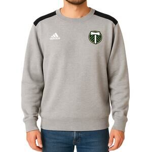 Men’s 2XL Adidas MLS Portland Timbers Sweatshirt Gray Crewneck